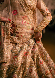 Pakistani Bridal Dress in Lehenga Choli and Dupatta Style