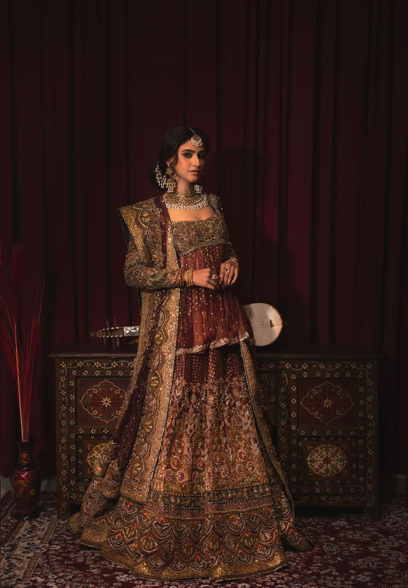 peplum bridal dress pakistani Lehenga Peplum Long Dress Pakistani Wedding Peplum With Lehenga, Best  Wedding Peplum Wedding Lehenga