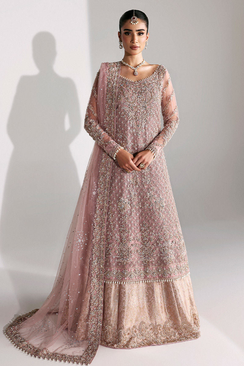 Elegant Pink Pakistani Bridal Lehenga Kameez Ensemble