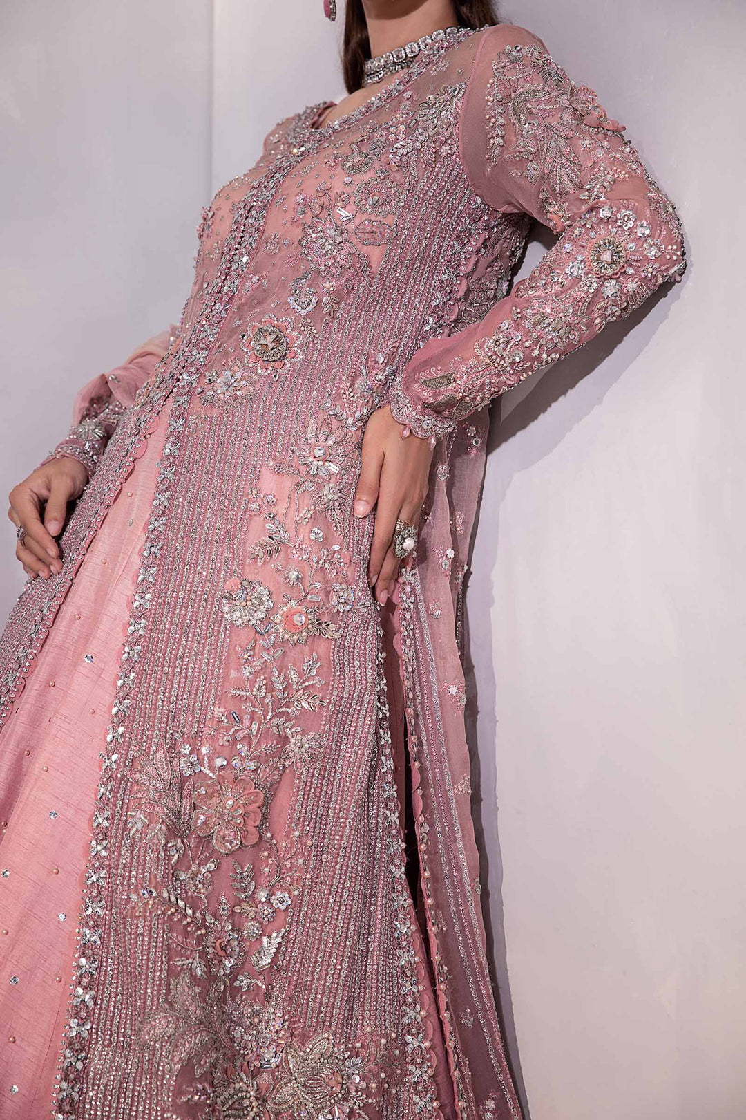 Elegant Pink Pakistani Bridal Lehenga | Premium Bridal Wear