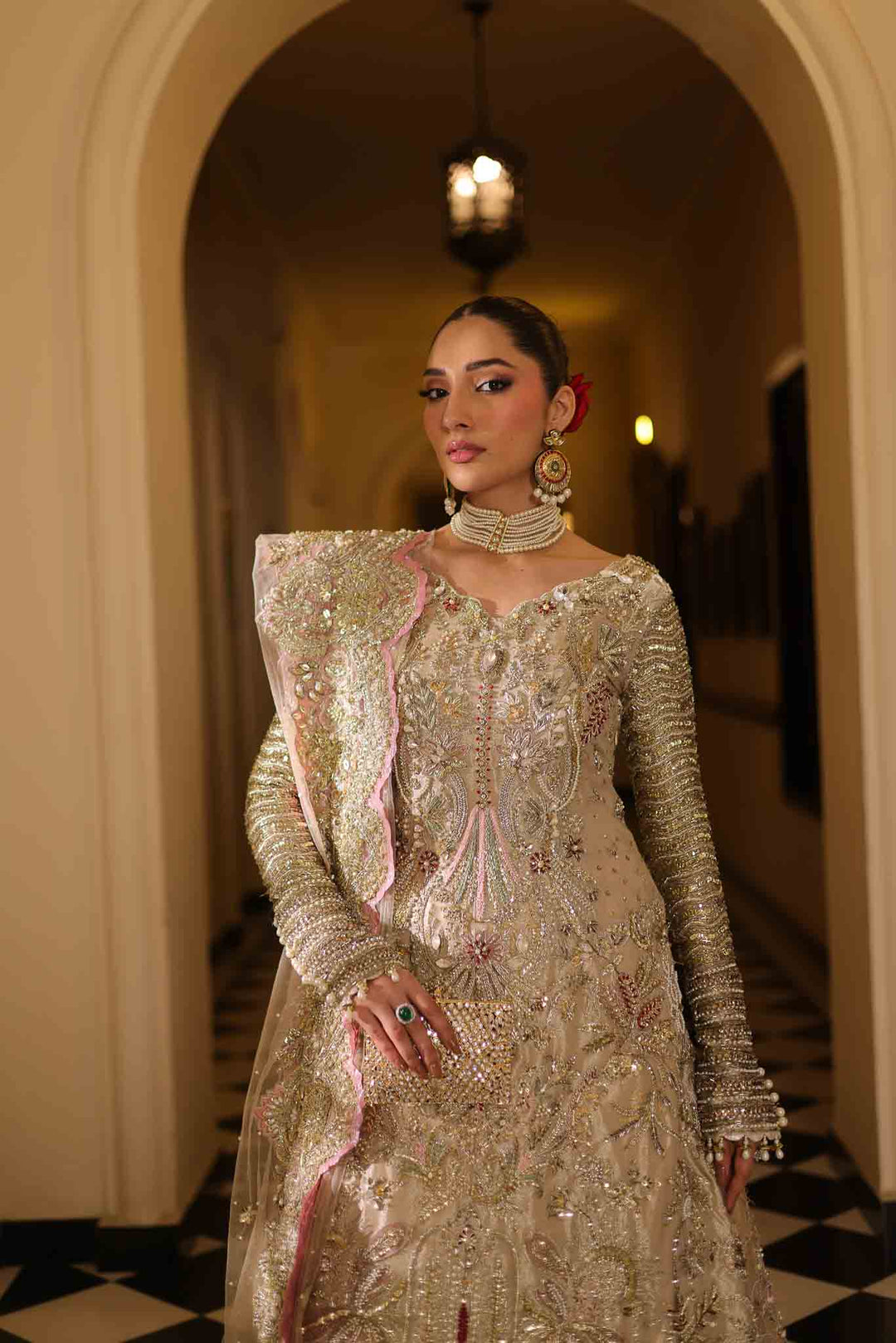 Pakistani Bridal Dresses - Pishwas Frock Lehenga Style