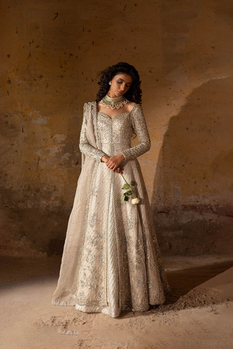 Pakistani Bridal Dress in Pishwas and Lehenga Style
