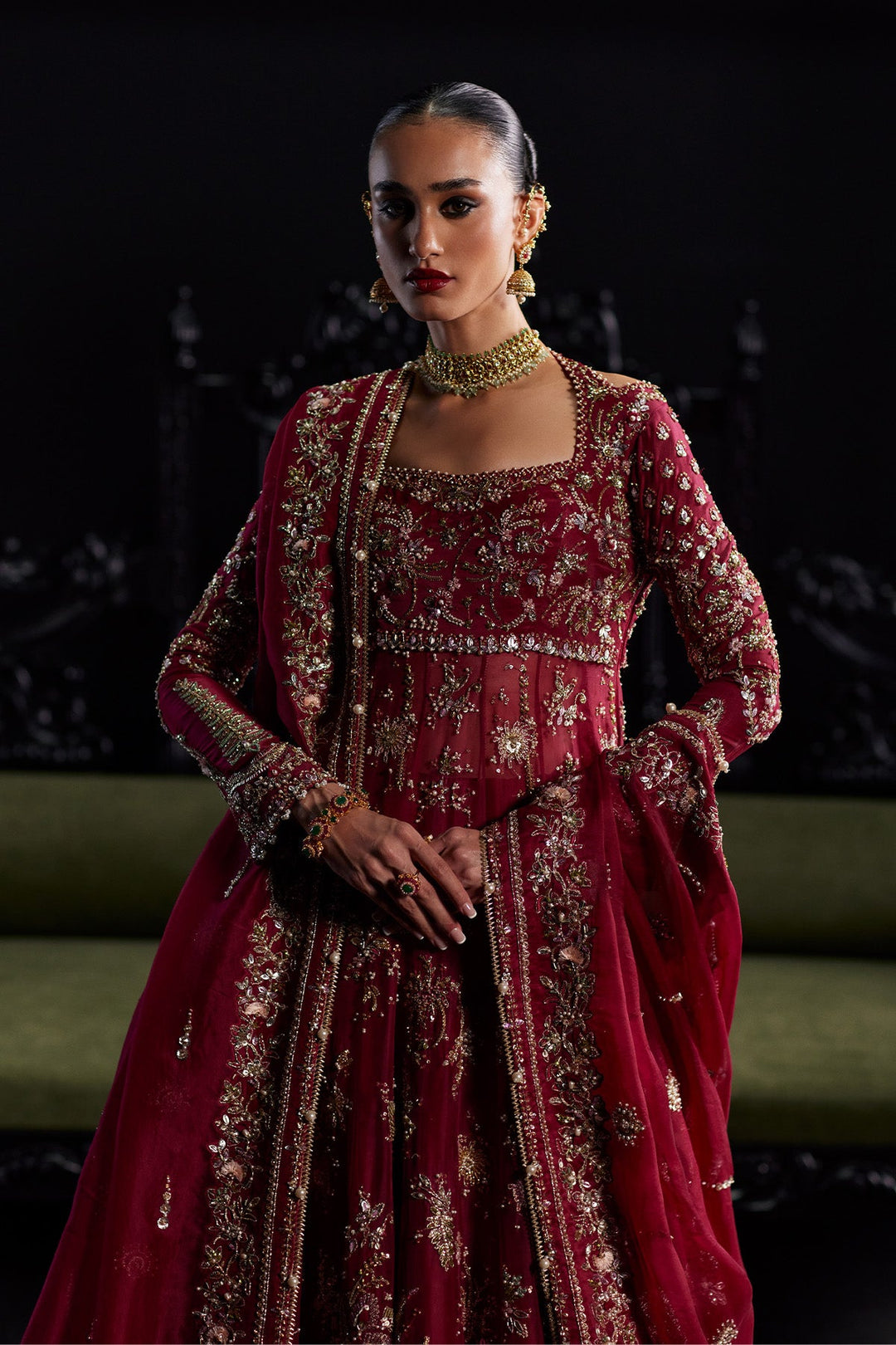 Pakistani Bridal Dress in Pishwas and Lehenga Style Online