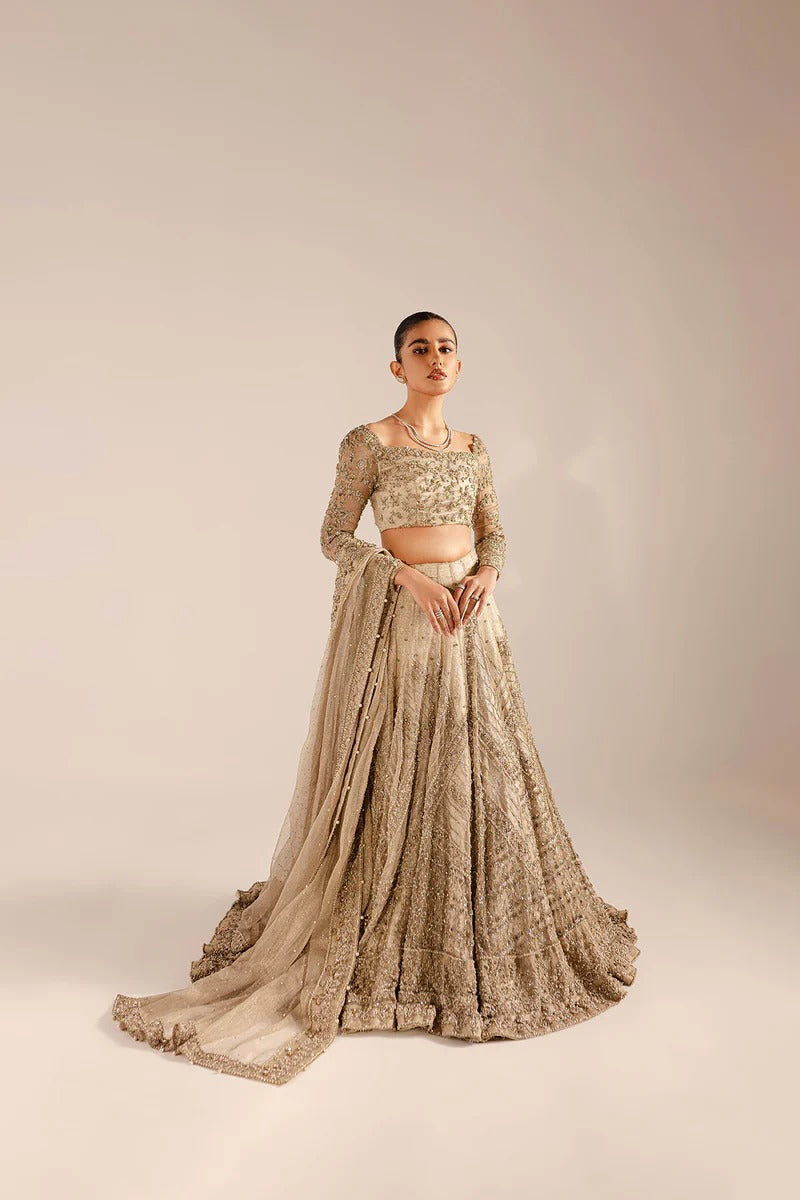 Pakistani Bridal Dress in Royal Choli Lehenga Style