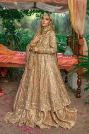 Pakistani Bridal Dress in Royal Frock and Lehenga Style