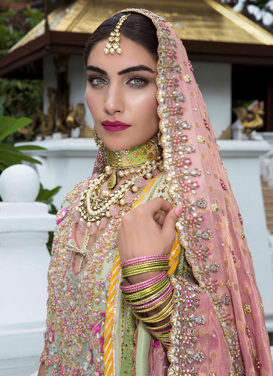 Pakistani Bridal Dresses Kundan Shirt Lehenga Dress Nameera by Farooq Pakistani Bridal Dresses Kundan Shirt Lehenga Dress Nameera by Farooq