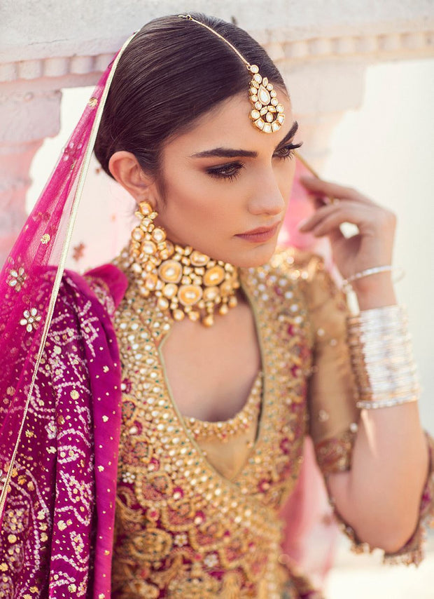 Pakistani Bridal Lehenga in Pink Colors Wears For Bridal