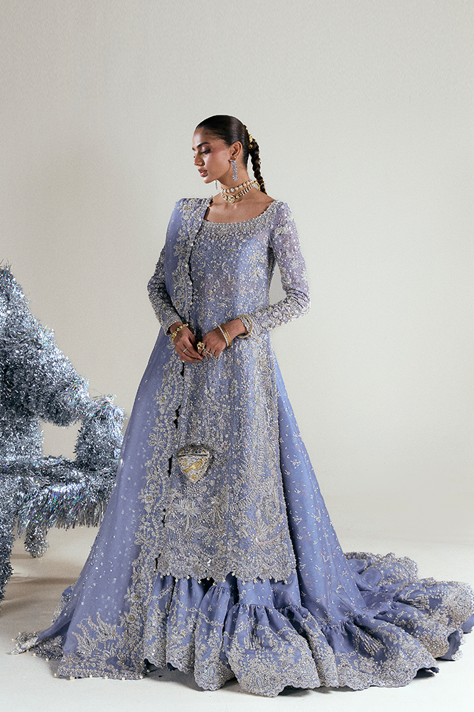 Pakistani Bridal Outfit in Lehenga and Kameez Style