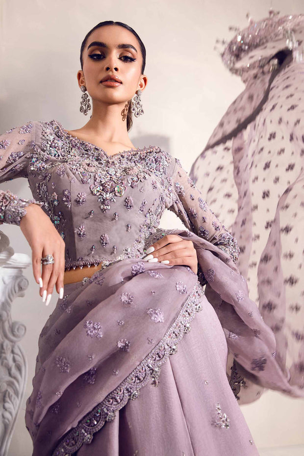 Pakistani Bridal Outfit in Premium Lehenga Saree Style Online
