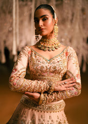 Pakistani Bridal Wear in Lehenga Choli Dupatta Style