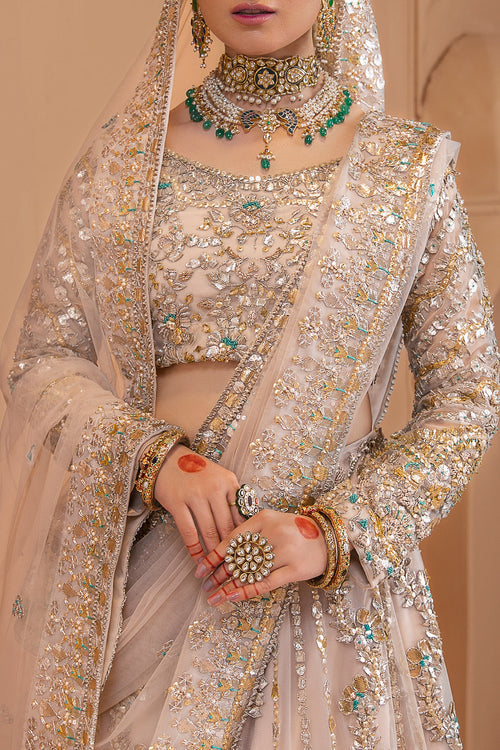 Gold Designer Pakistani Bridal Lehenga for Elegant Weddings