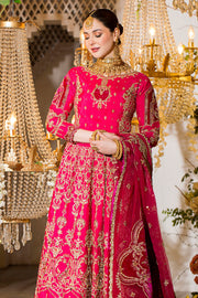 Pakistani Dress Pink Lehenga With Choli Dupatta