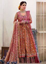 Pakistani Kalidaar Heavy Embroidered Bridal Lehenga