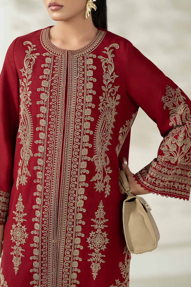 Royal Pakistani Party Wear in Khaddar Suit Style