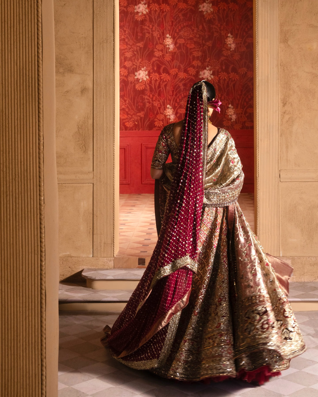 Pakistani Wedding Dress in Bridal Lehenga Choli Style Online
