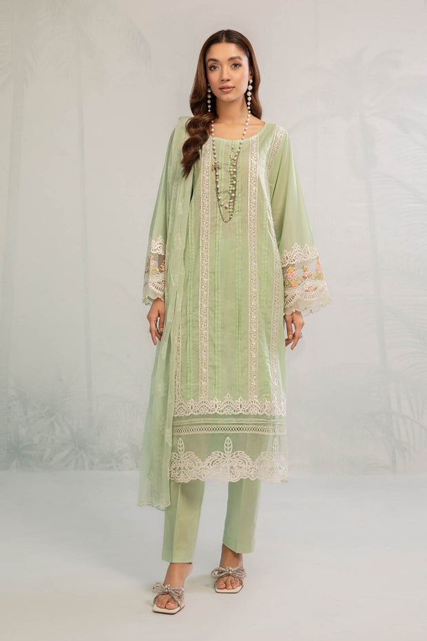 Parrot Green Embroidered Pakistani Salwar Kameez Dupatta Nameera by Farooq Parrot Green Embroidered Pakistani Salwar Kameez Dupatta Nameera by Farooq