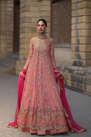Pink Bridal Frock Lehenga for Pakistani Bridal Dresses