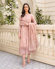 Pink Embroidered Pakistani Party Wear Salwar Kameez Dupatta 2023