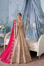 Pink Lehenga Choli and Dupatta Bridal Wedding Dress