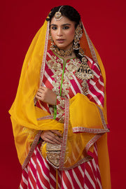 Pink White Gharara Kameez for Pakistani Wedding Dress