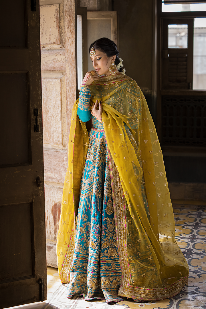 Pishwas and Dupatta Pakistani Bridal Dress