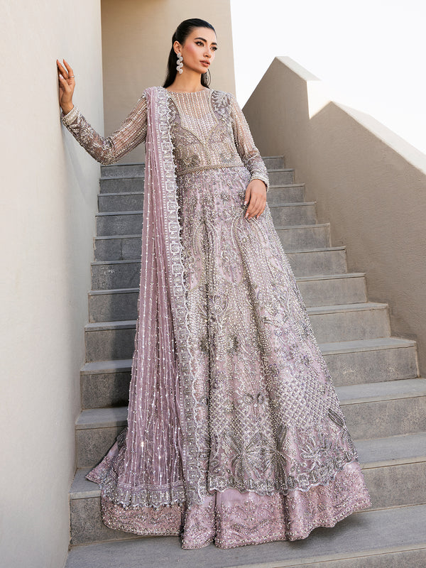 Lavender Pishwas and Lehenga - Premium Pakistani Bridal Dresses