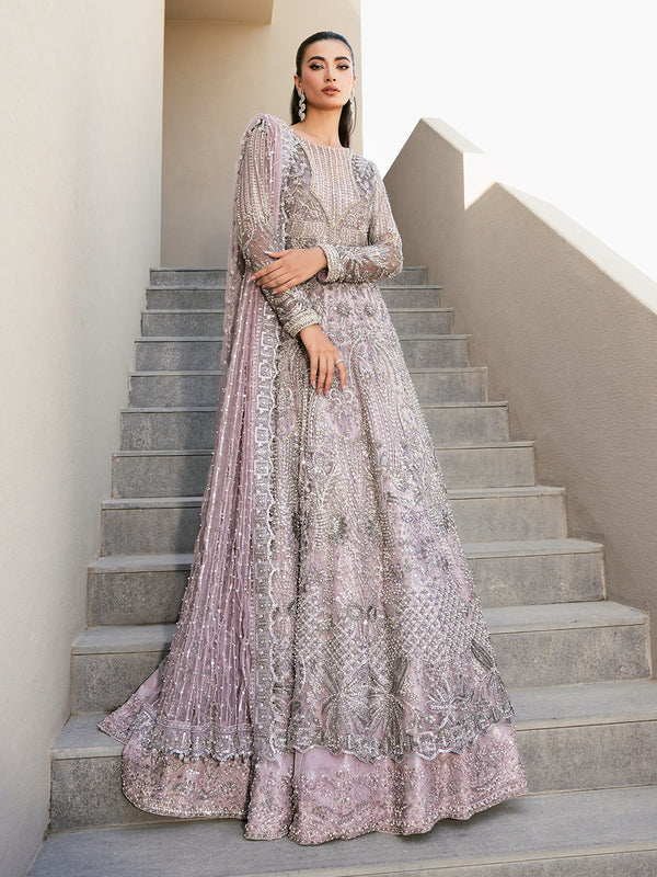 Lavender Pishwas and Lehenga - Premium Pakistani Bridal Dresses
