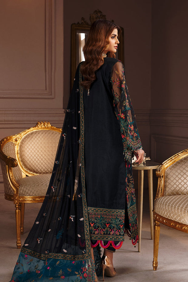Premium Black Kameez Trouser Dupatta Pakistani Wedding Dress