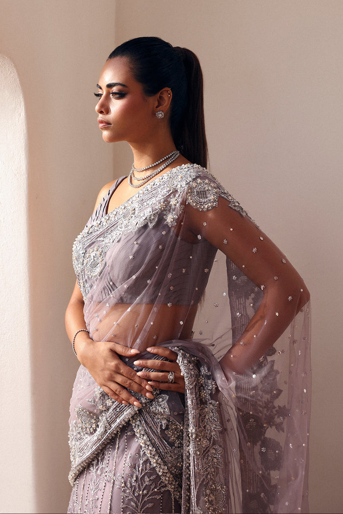 Premium Bridal Wedding Dress in Elegant Saree and Blouse Style
