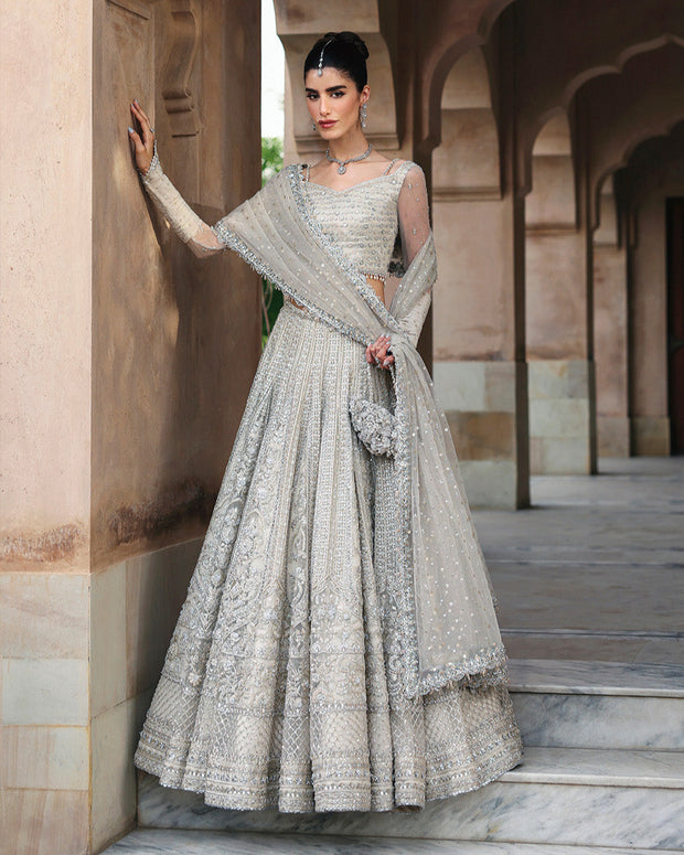 Premium Embellished Bridal Lehenga Choli Dupatta for Wedding