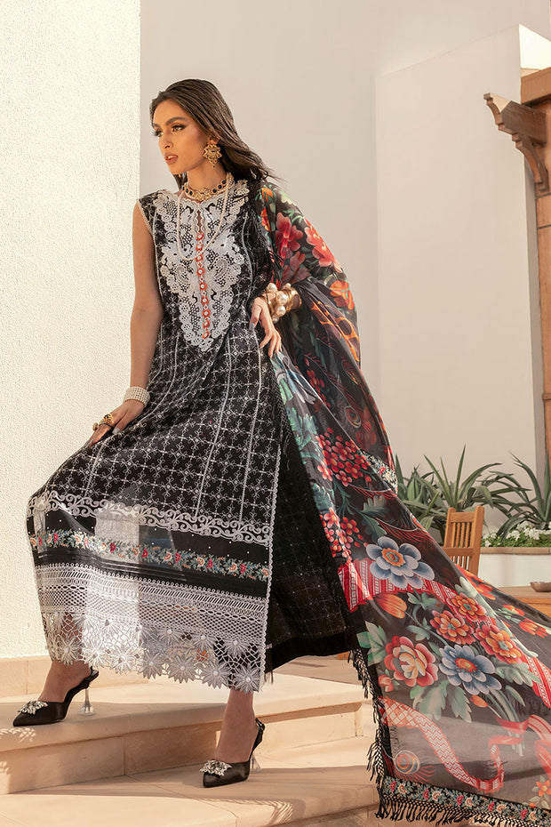Premium Embroidered Black Pakistani Salwar Kameez Dupatta 2023