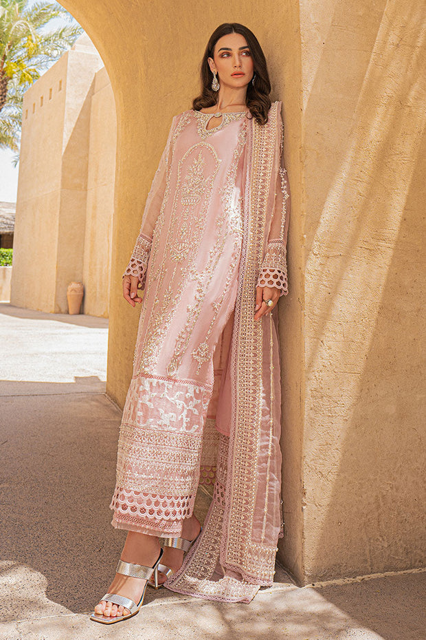 Premium Hand Embellished Pink Pakistani Salwar Kameez with dupatta