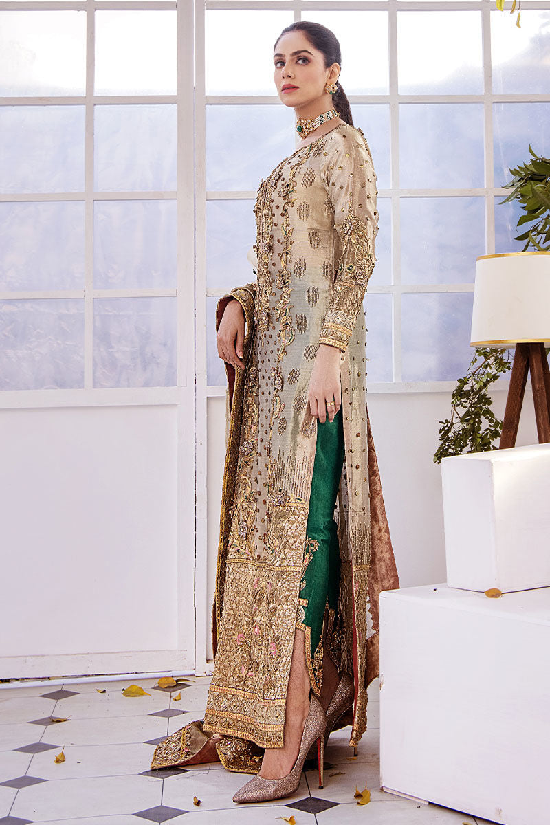 Premium Long Kameez Trouser Embellished Pakistani Wedding Dress