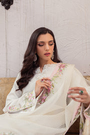 Premium Luxury White Pakistani Salwar Kameez with Jacquard Dupatta