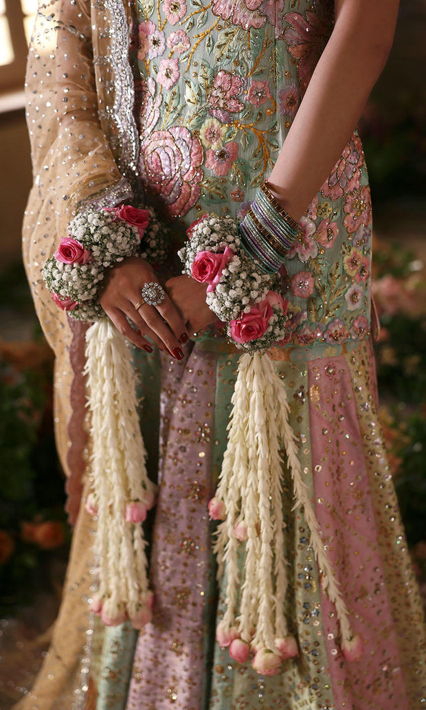 Premium Multicolor Sharara and Kameez Pakistani Wedding Dress