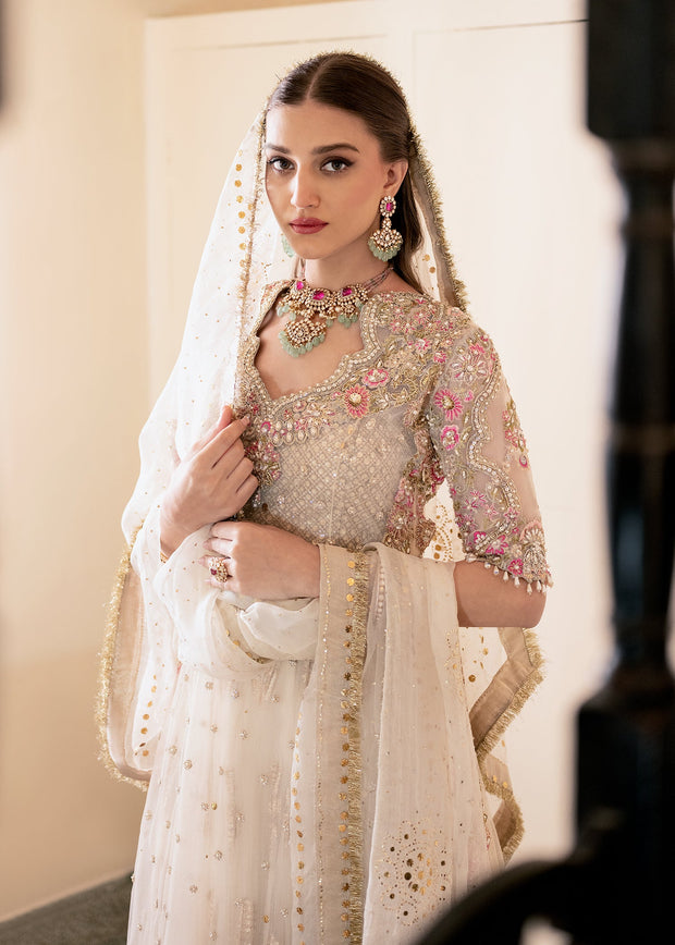 Premium Net Kameez and Bridal Lehenga with Matching Accessories