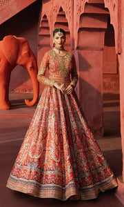 Premium Pakistani Bridal Dress in Jacket and Lehenga Style