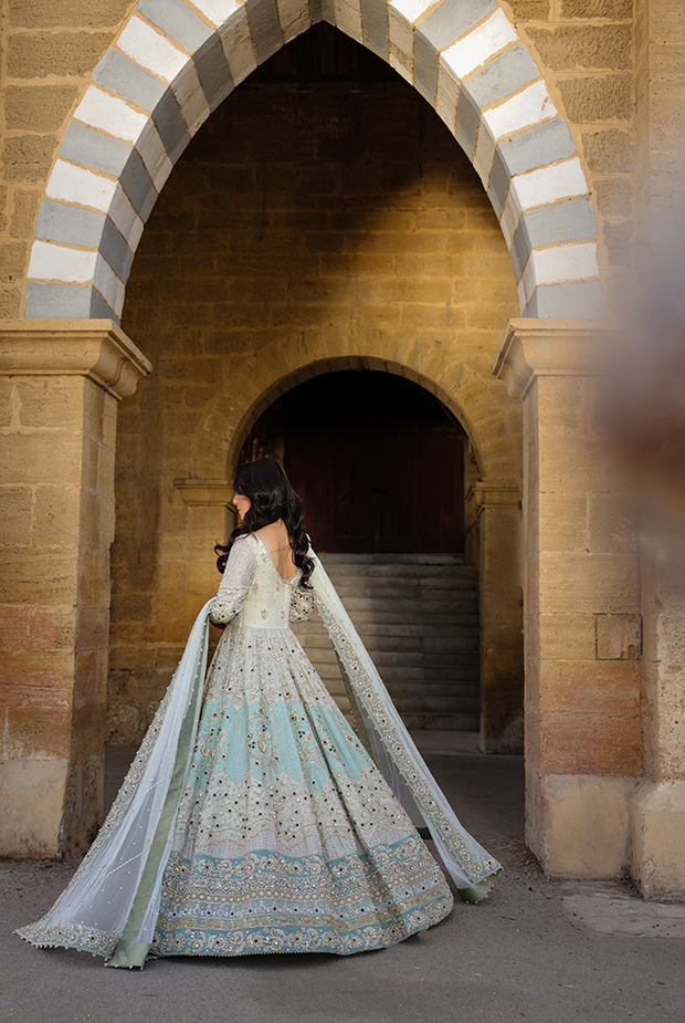 Premium Pakistani Bridal Dress in Premium Gown Dupatta Style
