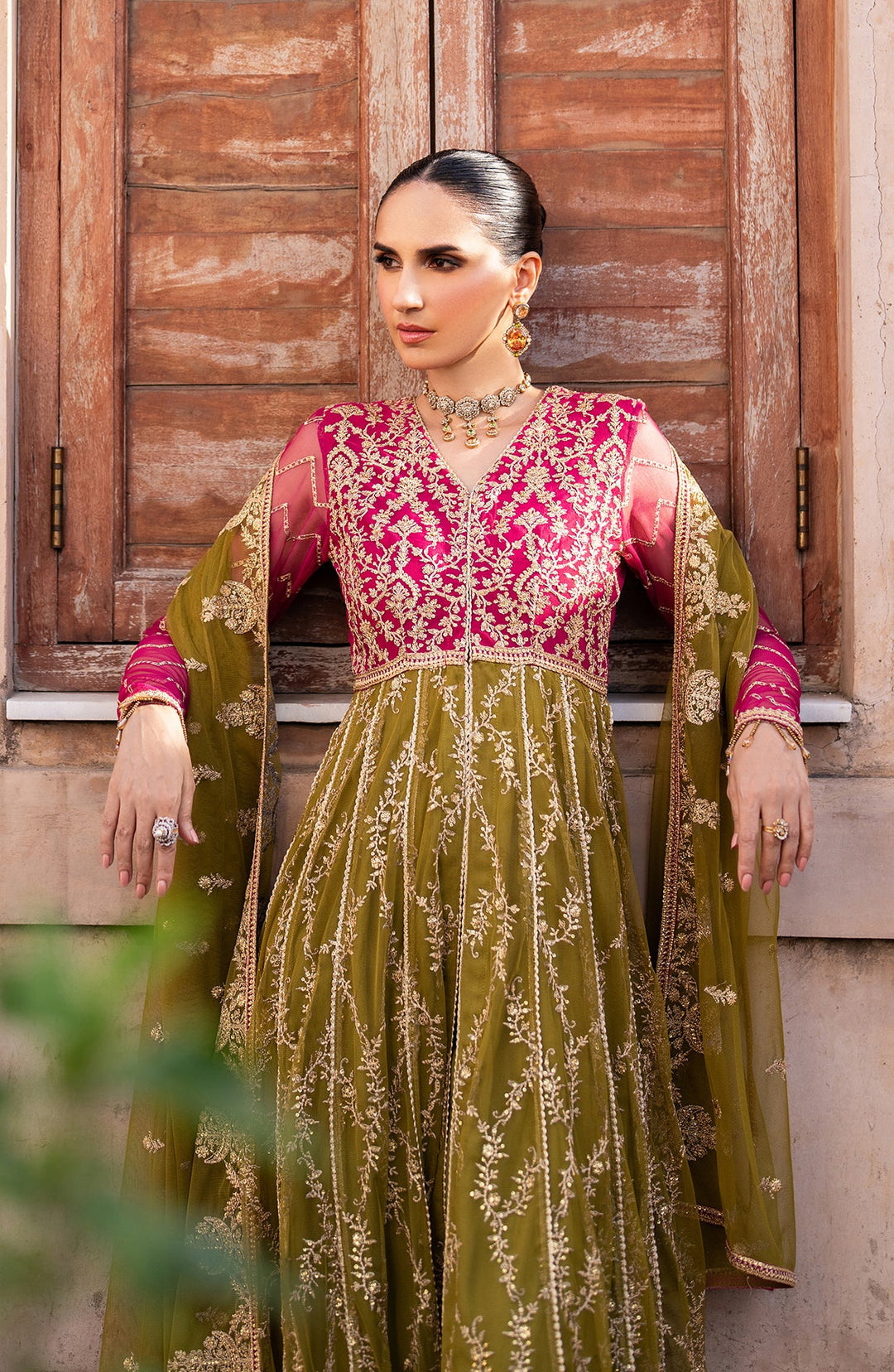 Premium Pakistani Party Dress in Frock Style