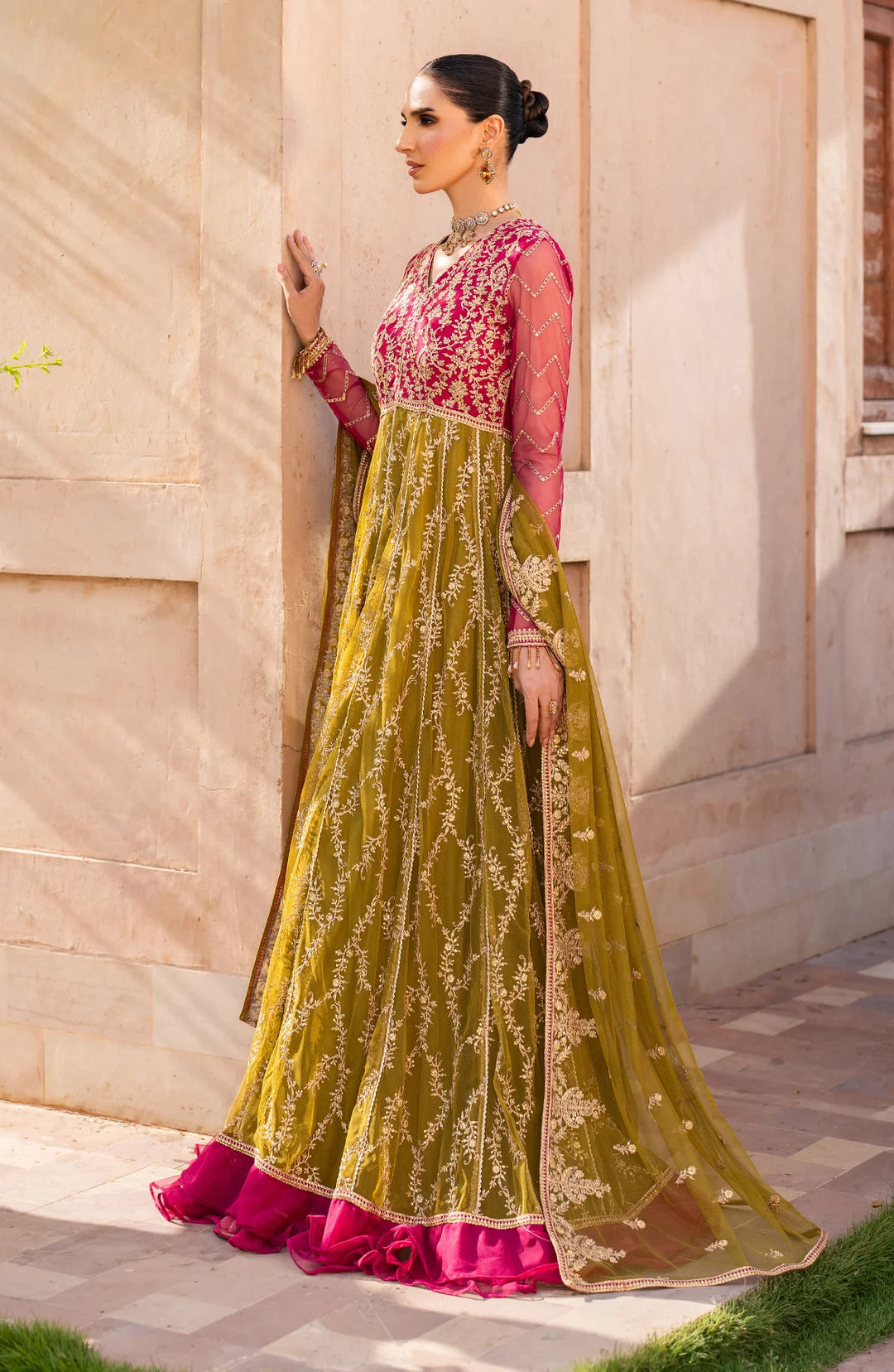 Premium Pakistani Party Dress in Frock Style