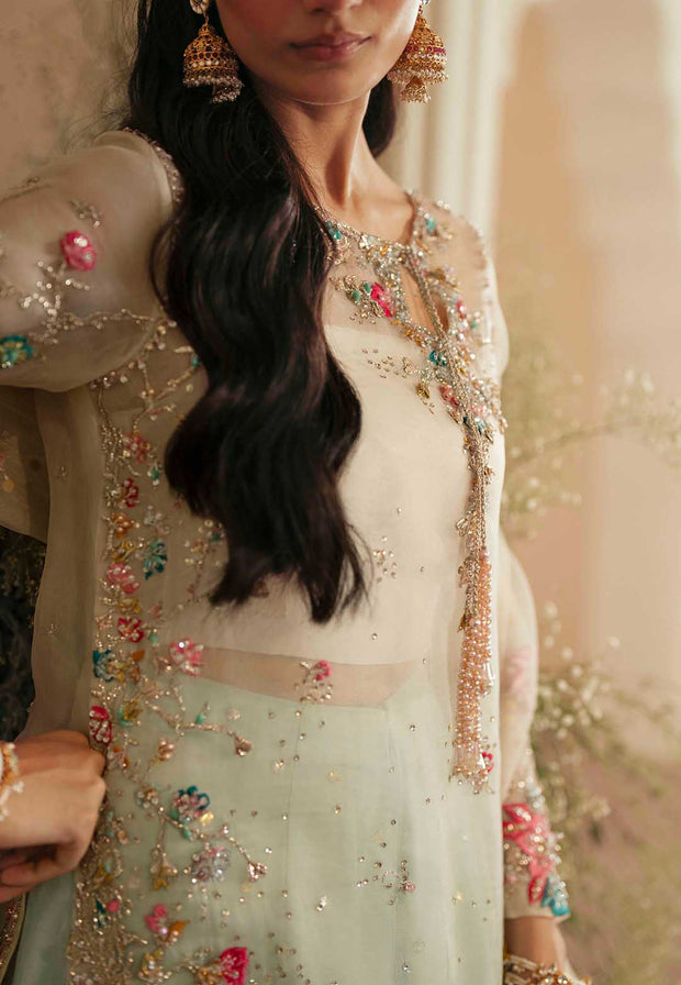 Premium Pakistani Wedding Dress in Kameez and Gharara Style