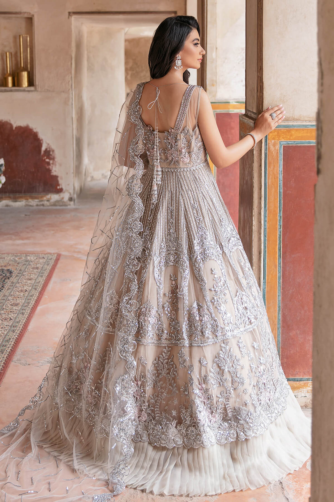 Premium Pakistani Wedding Dress in Pishwas and Lehenga Style
