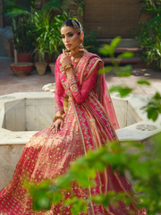 Premium Pink Lehenga Choli and Dupatta Pakistani Wedding Dress