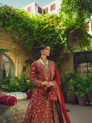 Premium Red Lehenga Kameez and Dupatta Pakistani Bridal Dress