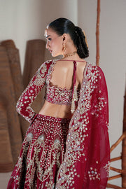 Premium Indian Bridal Dress in Red Lehenga and Choli Style