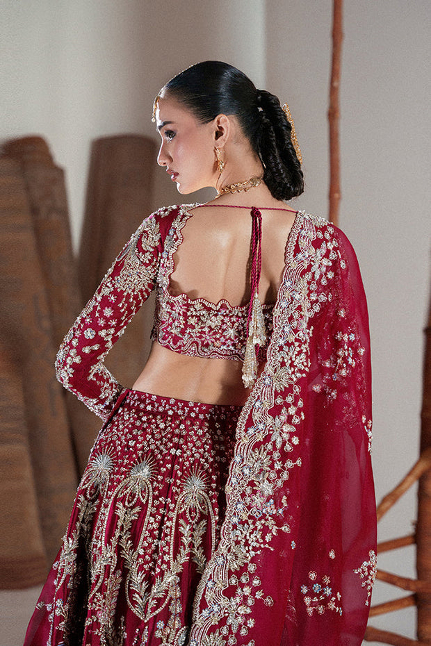 Premium Indian Bridal Dress in Red Lehenga and Choli Style