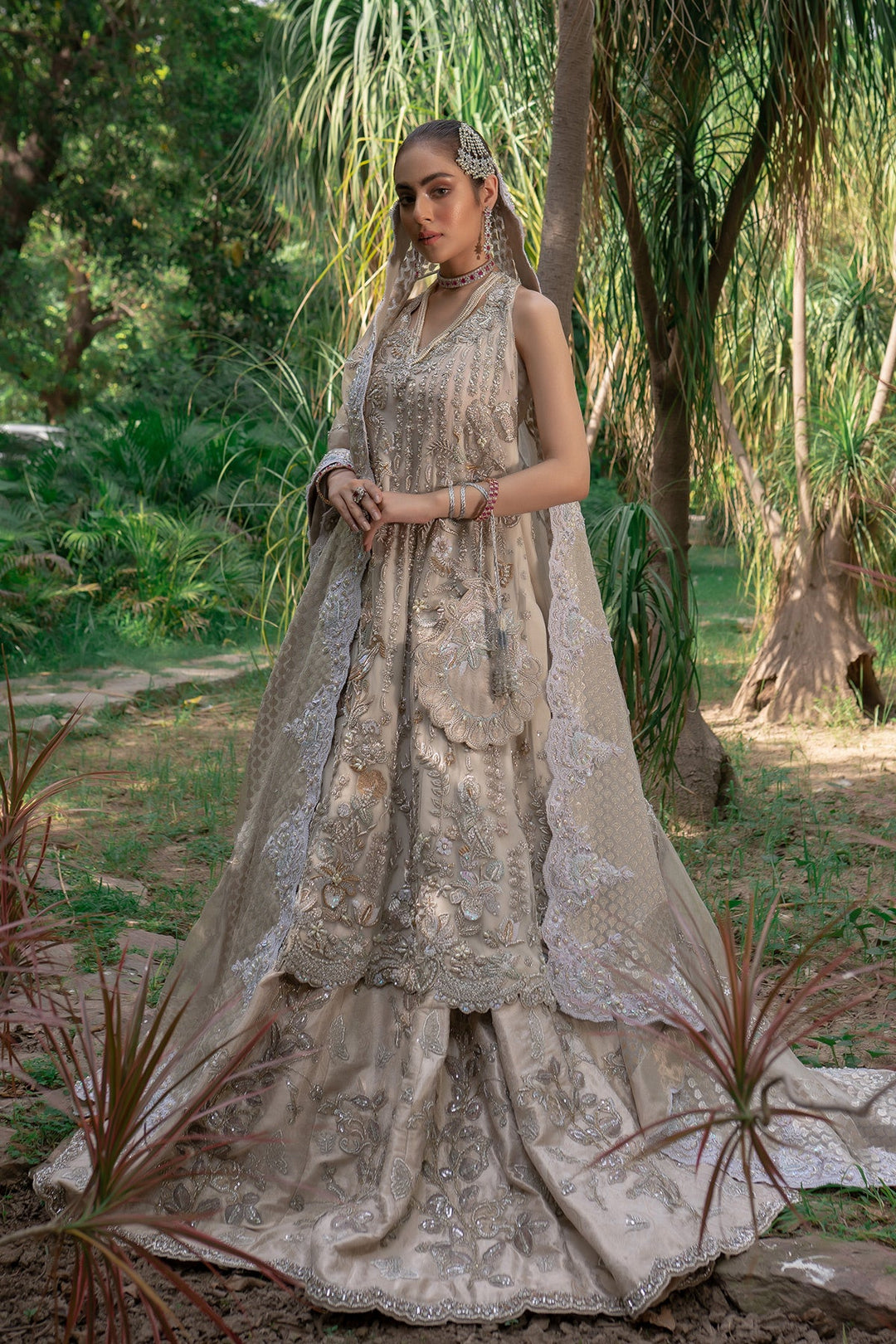 Premium Pakistani Bridal Dress in Lehenga with Long Shirt