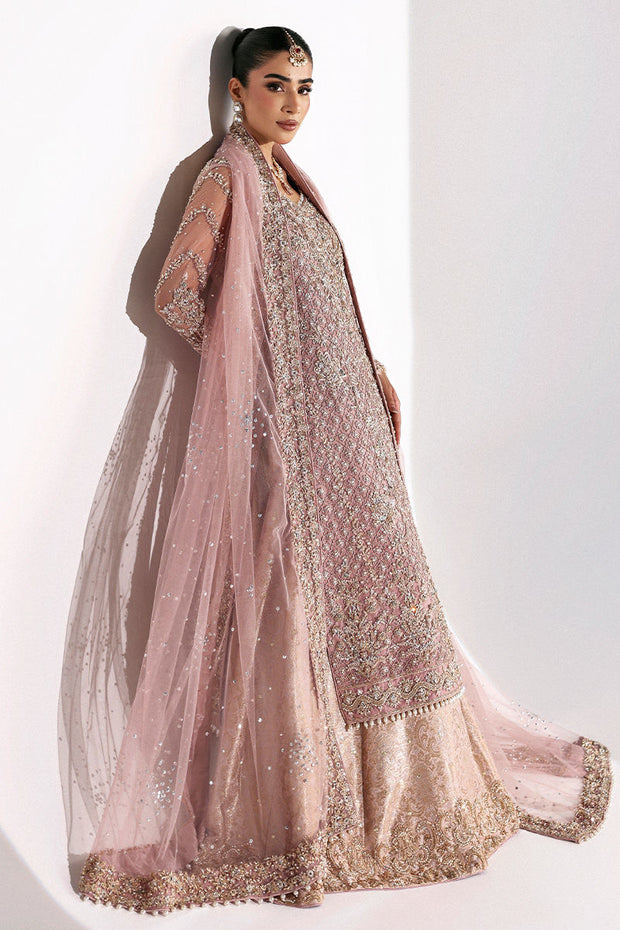 Premium Pakistani Bridal Dress in Pink Lehenga Kameez Style