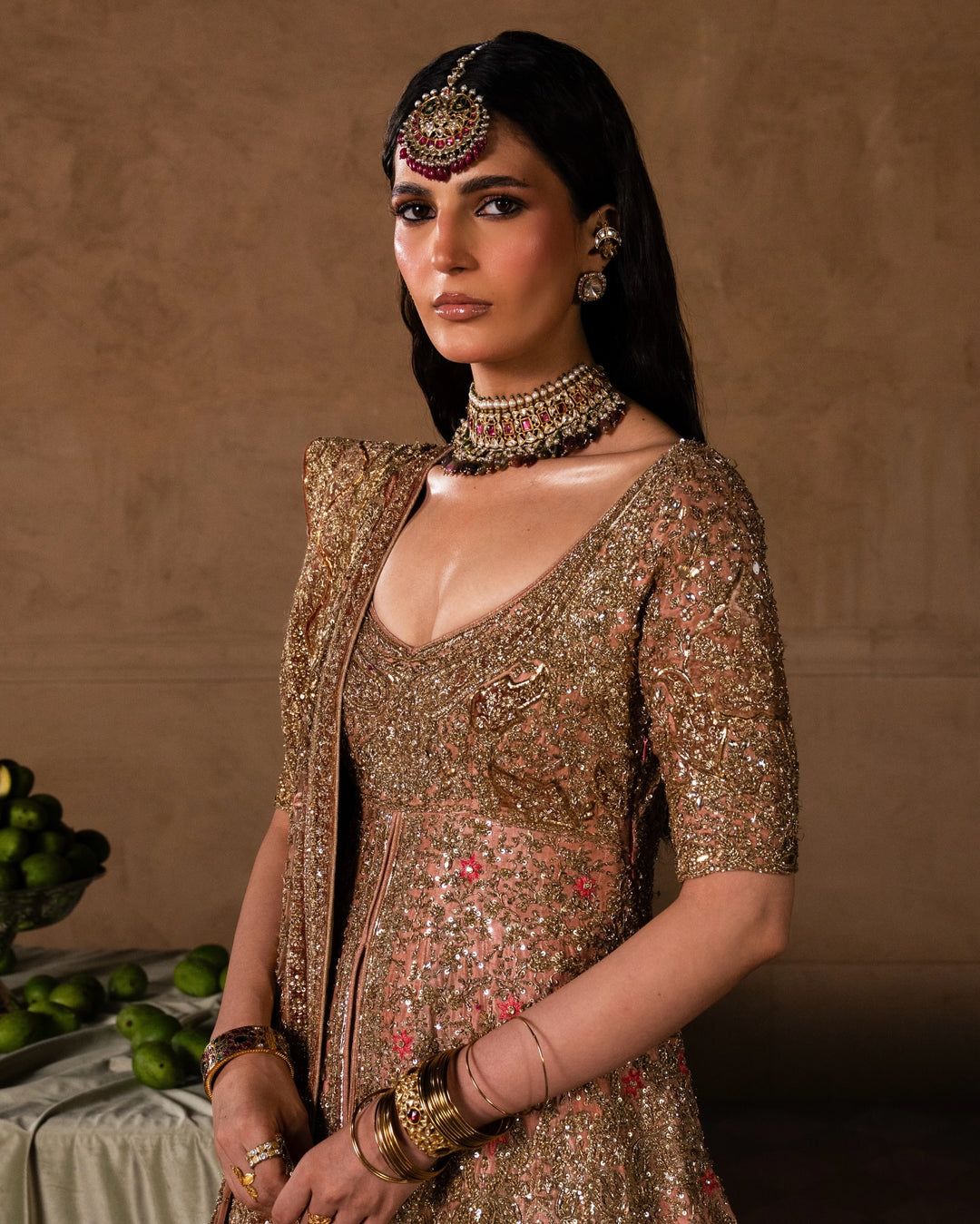 Premium Pakistani Bridal Dress in Pishwas and Gharara Style