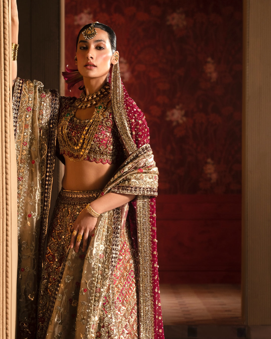Premium Pakistani Wedding Dress in Bridal Lehenga Choli Style